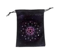 DAWCBVJQ Tarot Pouch | Velvet Tarot Card Holder Bag | Deck Storage Case Gothic Design for Necklace Enthusiasts Magician Earrings Stones Crystal