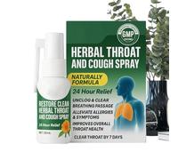 DAWCBVJQ Throat Spray for Cough | Natural Lung Support Mist - Lung Cleansing Sprays | for Women Men Kids Boys Girls Adults Teens Traveling Business Trip