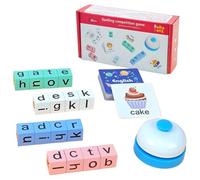 DAWCBVJQ Word Card Games | Interactive Puzzle Educational Playing Toy,Spelling Games Card | for Children Family Teacher Kindergarten Classroom Home House