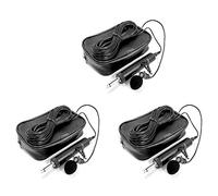 Daweglop 3pcs 6.5mm Microphone Mic for Saxophone Violin Musical Instrument -Friendly Lavalier Lapel