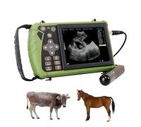 DAWEI Dual-Use Rectal & Convex Veterinary Ultrasound Machine with a Single Probe for Cattle and Horses, Portable Handheld Scanner for Pregnancy and Reproductive Examination