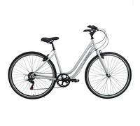 Dawes 2025 Venture 1.0 Low Step Hybrid Bike 700c Wheel, 6 Speed - Silver - 18.5" Frame