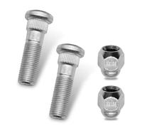 dawfall 4 PCS Car M12 x 1.25 Wheel Stud and Lug Nut Kit, Steel Tire Screw Rod, Anti-Rust Fastener Replacement Part 28171AJ000 28365-FE001, Compatible with Subaru Forester Outback Legacy (Silver)