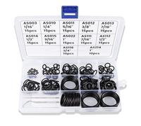 Dawitrly Scuba O Ring Kit, 170 Pcs Diving Nitrile Rubber O Rings with 2 Stainless Steel O-Ring Pick Set for Accurate Selection, Removal and Replacement for Dive Hose Diving Tank Scuba Gear (90 Duro)