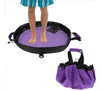 Dawitrly Wetsuit Changing Mat, Durable Waterproof Surf Change Mats Carrying Diving Suit Dry Bag with Pocket and Handle Straps for Surfers, Kayakers, Rafters and Boaters (Purple)…