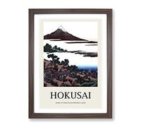 Dawn At Isawa In Kai Province By Katsushika Hokusai Exhibition Museum Asian Japanese Framed Print | A2 Walnut Framed Wall Art | Ready to Hang | Asian Nature Picture | Living Room Bedroom Lounge Office