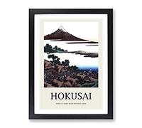 Dawn At Isawa In Kai Province By Katsushika Hokusai Exhibition Museum Asian Japanese Framed Wall Art Print, Ready to Hang Picture for Living Room Bedroom Home Office Décor, Black A3 (34 x 46 cm)