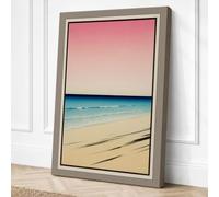 Dawn at the Shore Coastal Canvas Wall Art Print 24x16 Inch (61 x 41 cm)