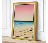 Dawn at the Shore Coastal Canvas Wall Art Print 30x20 Inch (76 x 51 cm)