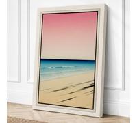 Dawn at the Shore Coastal Canvas Wall Art Print 36x24 Inch (91 x 61 cm)