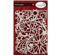 Dawn Bibby Creations Art Nouveau. Star Swirl Stencil, White