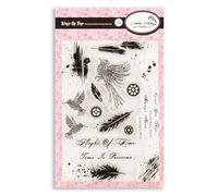 Dawn Bibby Creations Wings of Time Steampunk Feather & Grunge Stamp Set