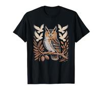 Dawn Chorus Birdwatcher Forest Silhouette Morning Birding T-Shirt