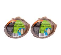 Dawn Chorus Wild Bird Coconut Fat Feeder Twin Pack