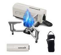 Dawn Deer Portable Cassette Stove with Delicate Storage Bag, Folding Camp Stove, Compact Camping Stove, 2200W Foldable Butane Gas Burner (White)