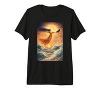 Dawn Goddess Over The Sea Premium T-Shirt