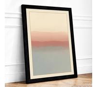 Dawn Light Minimalist Framed Wall Art Print A1 (84.1×59.4cm) Black, Wall Decor for Living Room, Bedroom, Office & Home, Ready to Hang, Art Gift