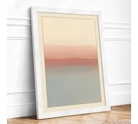 Dawn Light Minimalist Framed Wall Art Print A1 (84.1×59.4cm) White, Wall Decor for Living Room, Bedroom, Office & Home, Ready to Hang, Art Gift