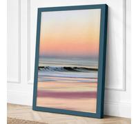 Dawn Light on Shore Coastal Canvas Wall Art Print 18x12 Inch (46 x 30 cm)