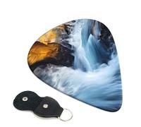 Dawn Ocean Guitar Plectrums, 6 Guitar Plectrums, Double Sided Printing, For Acoustic Guitar, Bass, Ukulele, Electric Guitar (0.46 Mm 0.71 Mm 0.96 Mm)