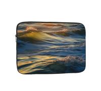 Dawn Ocean Waves Laptop Case 12 inch, Water Resistant Laptop Sleeve Shockproof Protective Traveling Computer Bag Portable Business Briefcase for Men Women