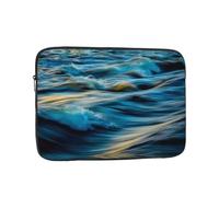 Dawn Ocean Waves Patterned 12 inch computer bag, portable computer storage bag, suitable for business trips and commuting