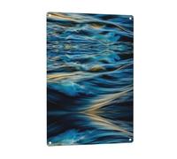 Dawn Ocean Waves patterned signage, aluminum decorative signage, suitable for living rooms, bedrooms, porches, and patios.