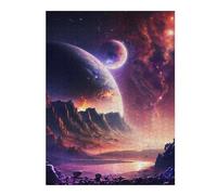 Dawn Of Infinity Galaxy Wooden Jigsaw Puzzle for Adults, 500 PCS