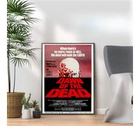 Dawn Of The Dead, Horror Movie Print, Scary Thriller Film Poster, A4 and A3 Size Frame Options Available,Great Home, Pub, Café, Bar Wall Art Print, House gift for horror lovers (A3 Print Only)
