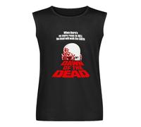 Dawn of The Dead Zombie Horror Cult Movie Men's Vests Tank Tops O-Neck 100% Cotton Undershirts Unisex Sleeveless T-Shirt S Black