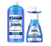 Dawn Platinum Erasing Dish Foam Dishwashing Soap Pump And Refill Fresh Rapids Scent Kit