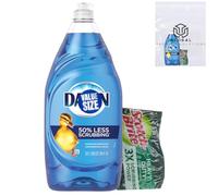 Dawn Super Liquid Degreasing Dish Soap Original Scent 100ml Comes with Heavy Duty Scotch Brite Sponge