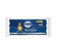 Dawn Ultra Non-Scratch Double-Sided Kitchen Dish Scrubber Sponges, Blue (Pack of 12)