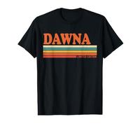 Dawna Personalized First Name Vintage Stripes Value Graphic T-Shirt
