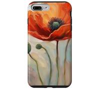 Dawning Hope Poppy Flower Impasto Floral Art Painting Case for iPhone 7 Plus/8 Plus
