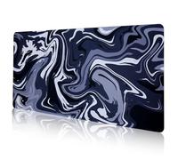 DAWNTREES 120x60 cm Topographic Map Waterproof Mouse Pad - Extended Contour Mouse Mat for Home and Office, Large Gaming Mousepad Laptop Keyboard Mat with Non-Slip Rubber Base, Stitched Edges
