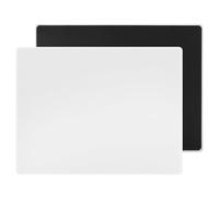 DAWNTREES 50x40 cm Large Glass Mouse Pad, Game and Office Mouse Mat, Desktop Decoration, Suitable for Fast and Precise Control of Various Types of Mice (White)