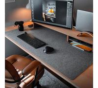 DawnTrees Desk Mat,60x35 cm Felt Desk Pad Protector,Office Felt Desk Mat, Keyboard Pad