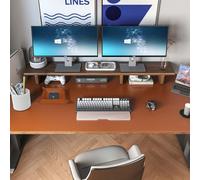 DAWNTREES Dual Sided Desk Mat,Brown Leather Desk Pad,47.2''x23.6'',Cork Desk Mat Protector,120x60cm Extra Large Mouse Pad,with PU Leather Valet Tray Organizer,Desk Writing Pad for Office and Home