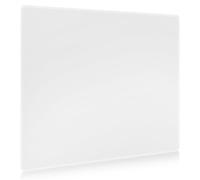 DAWNTREES Glass Gaming Mouse Pad,Accurate and Fast Mouse Tracking,Tempered Glass,Anti-Slip Rubber Base,XL Mouse Mat for Gamer, Office & Home,White