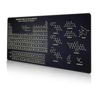 DAWNTREES Science Periodic Table of The Chemical, 900 x 400 x 3 mm Elements Chart Gaming Keyboard Mouse Pad, Mousepad Desk Mat, Huge Extended XL Stitched, Edge Rubber,Sole for Home Office