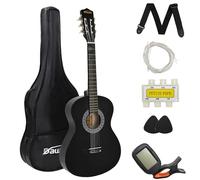 DAWOO 3/4 Size Acoustic Guitar,36 inch Classic Guitar,A Quality Choice for Beginners and Music Lovers.(Black)