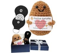 DAWOOWF Positive Potato, Positive Potato Gift Sets, You Create the Lucky Charm, Courage Gift, Best Friend Gifts, Lucky Charm Exam, Gifts for Women (Includes Gift Box)