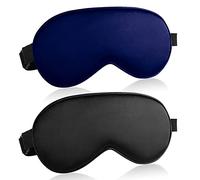 DAWOOWF Sleeping Eye Mask,Pack of 2 Mulberry Silk Sleeping Masks Soft and Comfortable Eye Mask for Night Sleep and Noon Sleeping