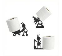 DAWRIS 3 PCS Ant Toilet Roll Holders, Funny 3D Printed Bathroom Decor, Freestanding Novelty Toilet Paper Holders, No-Drill Design for Bathroom, Guest WC and Caravans