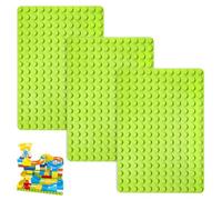 DAWRIS 4PCS Classic Base Plates 25.5 x 19.2CM Baseplate Base Board Building Mat Blocks Accessories Baseplatte Building Block Tray Compatible with All Major Brands for Kids Age 3+