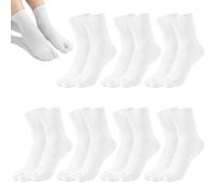 DAWRIS 7 Pairs Flip Flop Socks, Elastic Cotton Tabi Toe Socks Cotton Socks Women's Novelty Thumbs Separated Non-Slip Socks Foot Socks