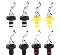DAWRIS 8-Piece Wine Bottle Stoppers with Lever, Universal Bottle Caps, Wine Stopper for Wine Collection, Champagne Stoppers, Glass Bottle Stopper, Beer Bottle Stopper
