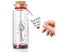 DAWRIS Anniversary present for Him, Her Romantic Message in a Bottle I Love You Gift for Husband, Wife Little Cute Gifts for Girlfriend Boyfriend Wife Husband Valentine's Day Wedding Gifts