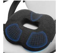 DAWRIS Donut Cushion for Hemorrhoids U-Shaped Cutout,Rring Piles Cushions, Memory Foam Orthopedic Pain Relief Seat Cushions for Tailbone, Coccyx, Postpartum Pregnancy, After Surgery Sitting